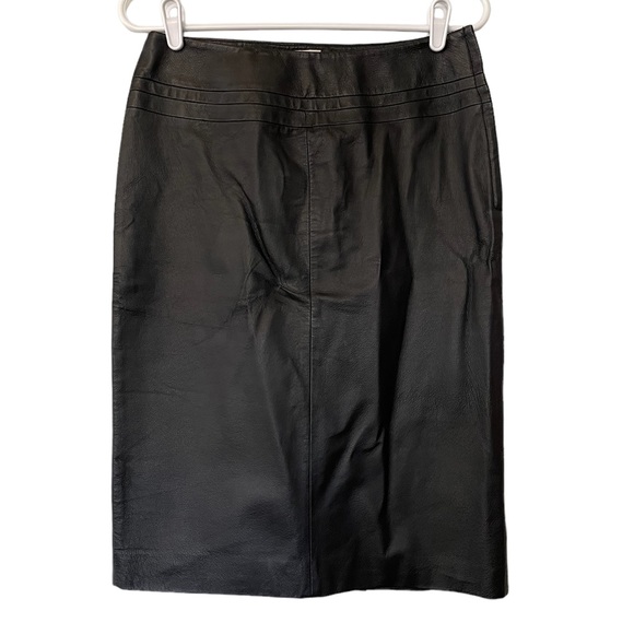 Carabella Skirts Vintage Carabella Leather Pencil Skirt Black Size